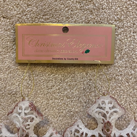 2-Pack of Pink Glitter / Ice Cross Ornaments - Picture 5 of 7